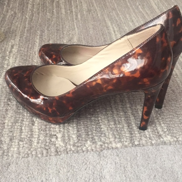 C. Wonder Shoes - C. Wonder patent tortoise platform pump